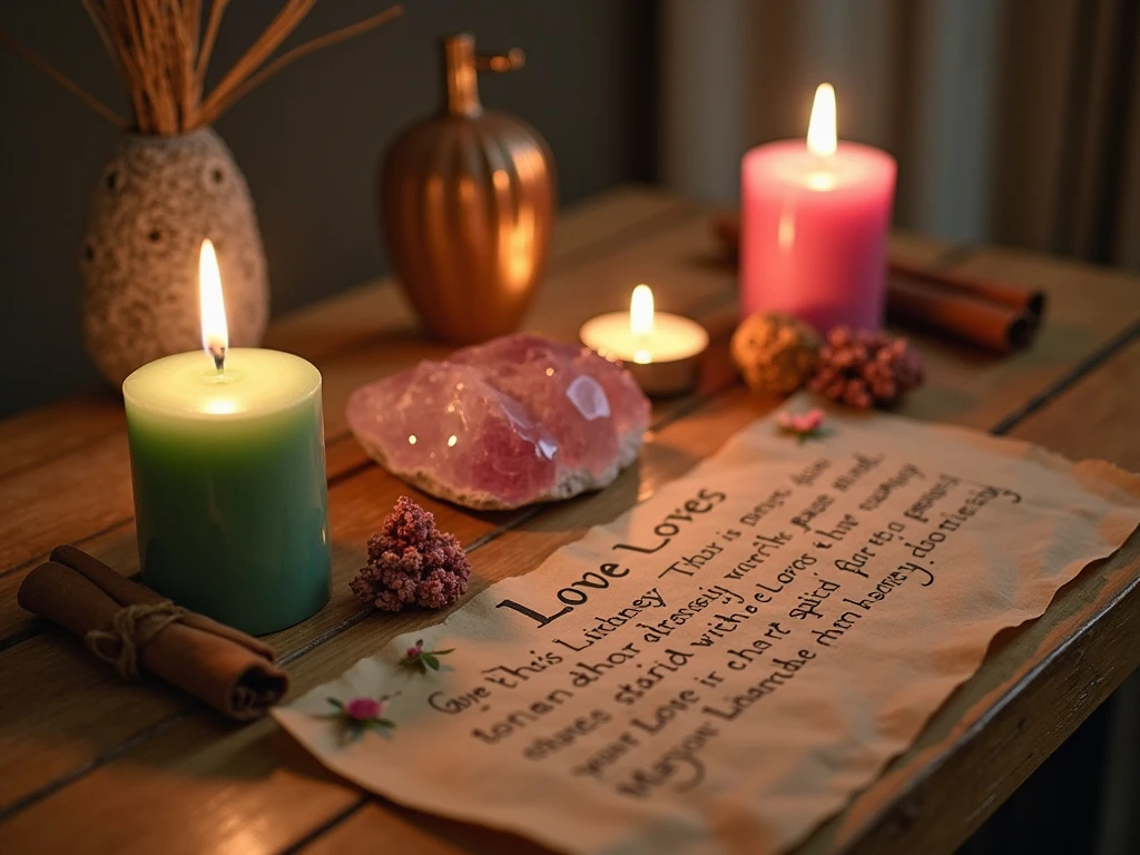 Hands holding candle and rose oil for daily prosperity ritual"